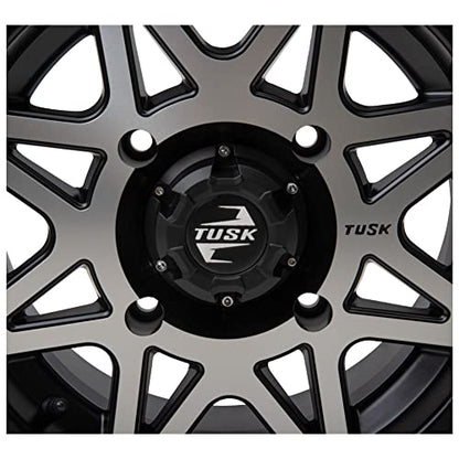4/110 Tusk Tintic Wheel 14x7 5.0 + 2.0 Machined/Black