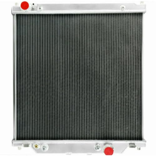 Aluminum Radiator For 2003-07 Ford F250 F350 F450 6.0L Super Duty Upgraded - size: 2-Row Radiator w/CNC Cap