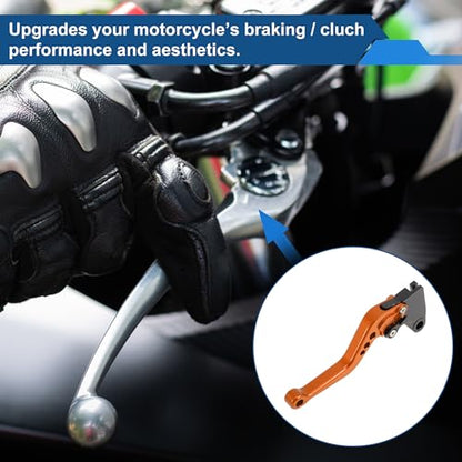 Short Brake Clutch Levers for Triumph Tiger 800 XC/XCX 2015-2018 - color: Orange