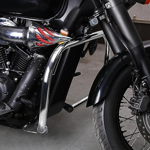 Green-L Highway Crash Bar Fit for Honda 2004-2025 Shadow AERO VT750 2010-2025 Phantom 2007-2014 Spirit C2 Shaft Drive Motorcycle 1 1/4" Engine Guard Protector - color: Chrome