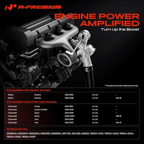 A-Premium Turbocharger with Installation Kits & Turbo Oil Feed Line