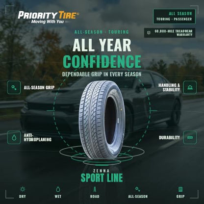 Zenna Sport Line 225/60R17 99H SL All Season Performance Tire - size: 225/60R17
