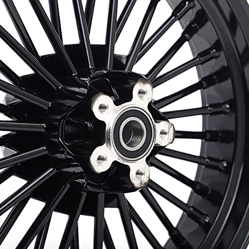 TOFR 16x3.5 16x3.5 Fat Spokes Wheels Black For Harley Sportster X48 10-20