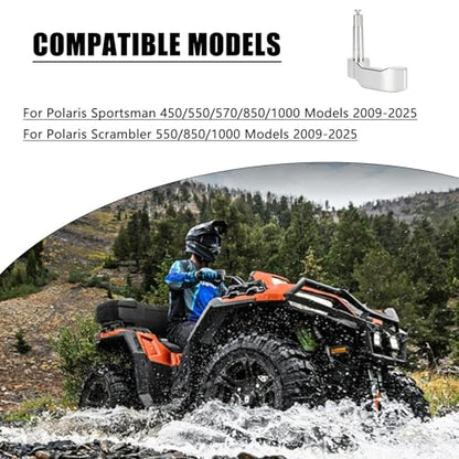 Thumb Throttle Compatible with Polaris Sportsman 450/550/570/850/1000 - color: silver