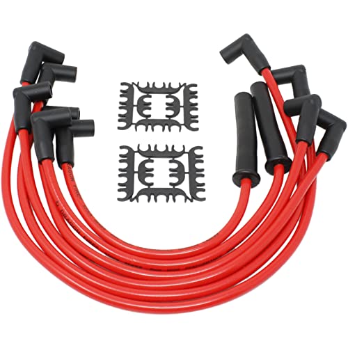 AIP Electronics Dragon Fire Race Series High Performance Ignition Spark Plug Wire Set Compatible with Chevy 1963-1986 Inline 6 194 230 250 292 OEM Fit PWJ139