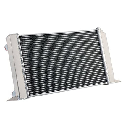 ALLOYWORKS 2 Row 56mm All Aluminum Radiator for VW Scirocco/Pro Stock Style 80104N 60201 51965（ For Drag Racing Use Only）
