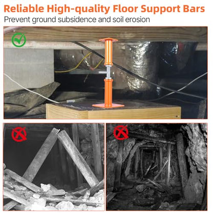 4PCS House Jacks for Leveling Crawlspace 17''-31''Adjustable Floor Support - size: 17''-31''