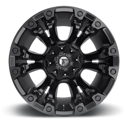 FUEL Vapor BD-Matte BLK Wheel with Painted (20 x 12. inches /5 x 139 mm, 1 mm Offset)
