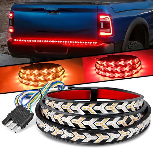 Nilight Truck Tailgate Light Strip 48Inch Arrow 432 LED Light - color: 48" Tailgate Light Strip Red/Amber Arrow
