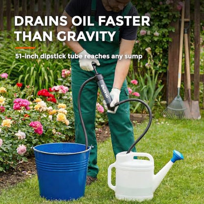 3-in-1 Manual Transfer Pump, 6-8 LPM Siphon and Air Inflator
