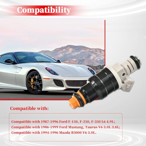 FJ712 Fuel Injector Replace#12351511,E6SZ9F593A-6PCS - size: FJ712(6PC)