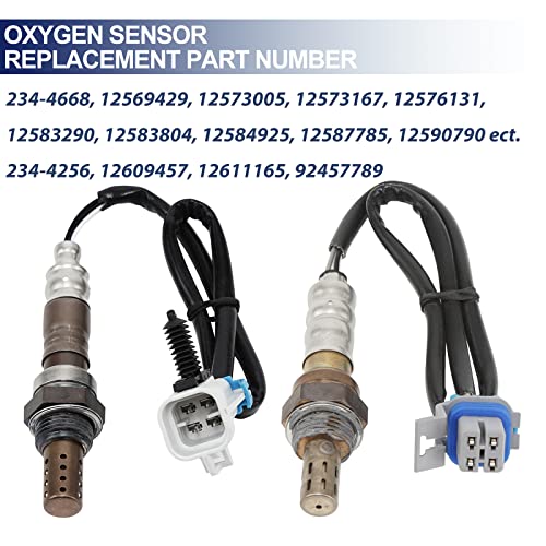 O2 Oxygen Sensor Upstream and Downstream for Chevy Avalanche Silverado 1500 Silverado Tahoe Suburban, for GMC Sierra Yukon XL, for Cadillac Escalade ESV EXT, Replace 213-4229 213-3866 4Pcs