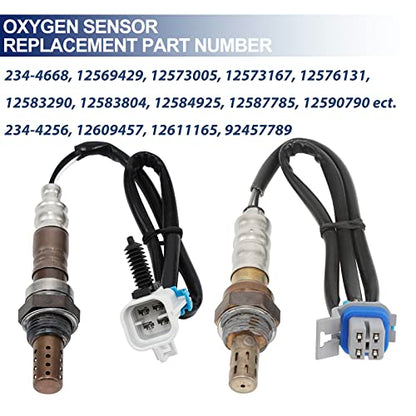 O2 Oxygen Sensor Upstream and Downstream for Chevy Avalanche Silverado 1500 Silverado Tahoe Suburban, for GMC Sierra Yukon XL, for Cadillac Escalade ESV EXT, Replace 213-4229 213-3866 4Pcs