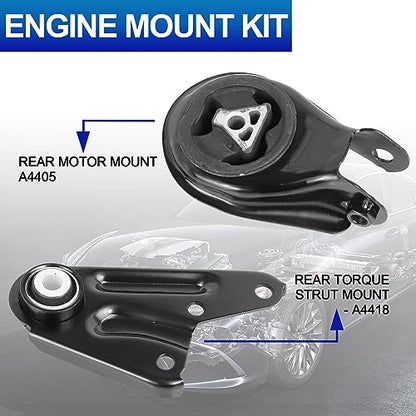 2-Pc Engine Motor Mount Kit for 04-13 Mazd 3 06-10 5 - size: Mazda 3 04-13 2.0L/2.3L/2.5L
