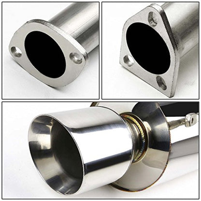 Auto Dynasty 4" Rolled Catback Exhaust System For 00-05 Mitsubishi Eclipse - color: Rolled Tip