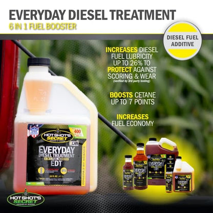 Hot Shot's Secret Everyday Diesel Treatment EDT, 32 oz - size: 32 Fl Oz (Pack of 1)