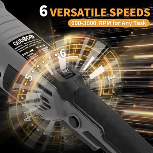 Car Buffer Polisher, Pulidora De Autos 5 Inch/7 Inch with 6 Variable Speed 600-3600rpm, Polishing Machine Kit with Detachable Handle & Buffing Pads, Pulidora for Car, Boat Sanding, Waxing