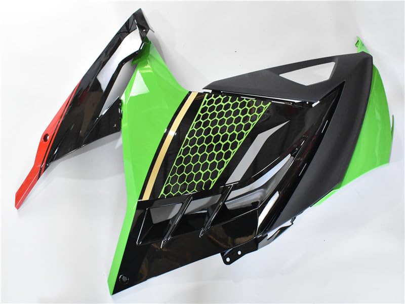 US STOCK Green Black Red Fairing Fit for Kawasaki Ninja 2013-2017 EX300 - color: 009 Green Black Red