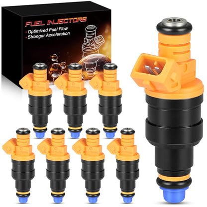 Fuel Injectors Fit For:-Ford Expedition 1997-2002, Excursion 2000-2005, F150 F250 F350 E150 E250 E350 Bronco, For:-Lincoln Navigator Town Car, 4.6L 5.4L 5.0L 5.8L 0280150943 (8 Pack) - size: 0280150943(8)