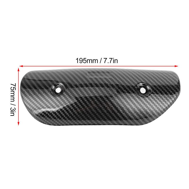 DAGIJIRD Durable Motorcycle Exhaust Pipe Heat Shield Protector, Stainless Steel Exhaust Protective Heat Shield Cover
