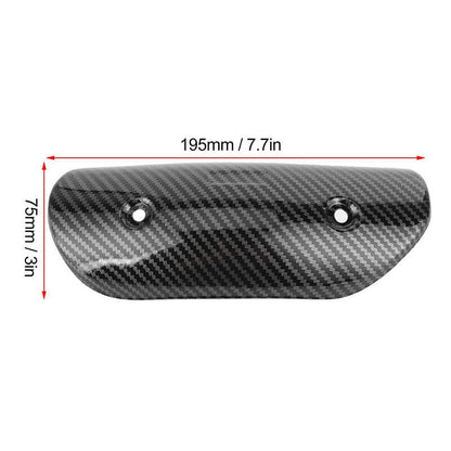 DAGIJIRD Durable Motorcycle Exhaust Pipe Heat Shield Protector, Stainless Steel Exhaust Protective Heat Shield Cover