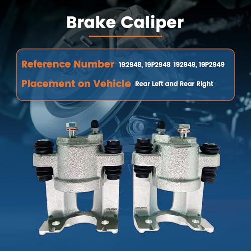 2 Pcs Brake Calipers Fit for 2005-2015 Nissan Armada Pathfinder Armada TITAN 2004-2010 INFINITI QX56, Rear Disc Brake Calipers Replace for 192948 192949 - size: 192948+192949