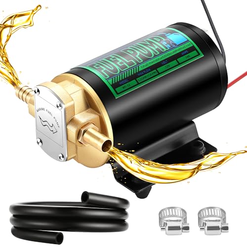 Mxmoonant 12V Oil Transfer Pump, 3.2GPM Self Priming Oil Change Pump