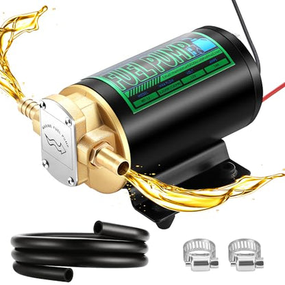 Mxmoonant 12V Oil Transfer Pump, 3.2GPM Self Priming Oil Change Pump
