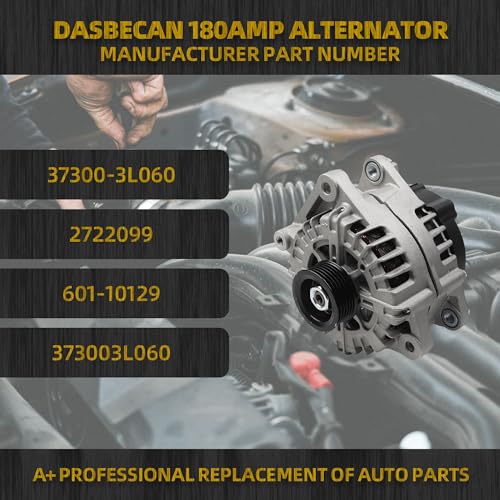 Dasbecan Alternator Compatible with Hyundai Palisade 20-25 KIA Telluride