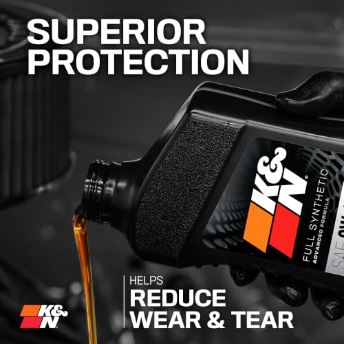K&N Full Syntheteic Motorcylce/ATV Oil 20W-50 Synthetic Oil, 1 qt, 108063