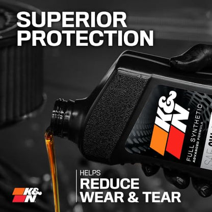 K&N Full Syntheteic Motorcylce/ATV Oil 20W-50 Synthetic Oil, 1 qt, 108063