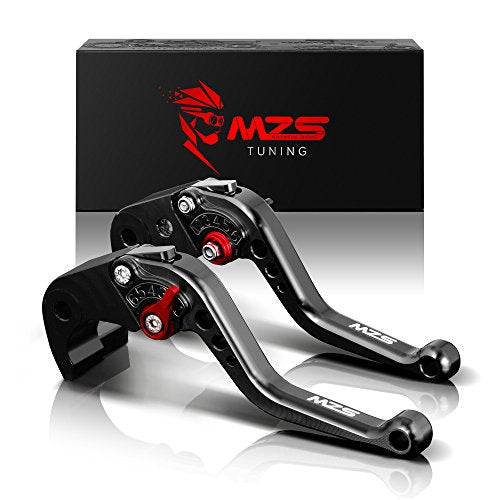 MZS Black Motorcycle Brake Clutch Levers for YZF R6 2005-2016, R1 2004-2008 - color: Black, size: R1/R6