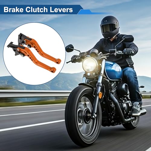 Short Brake Clutch Levers for Triumph Tiger 800 XC/XCX 2015-2018 - color: Orange