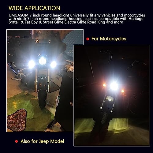 7 inch LED Motorcycle Headlight with High/Low Beam and DRL