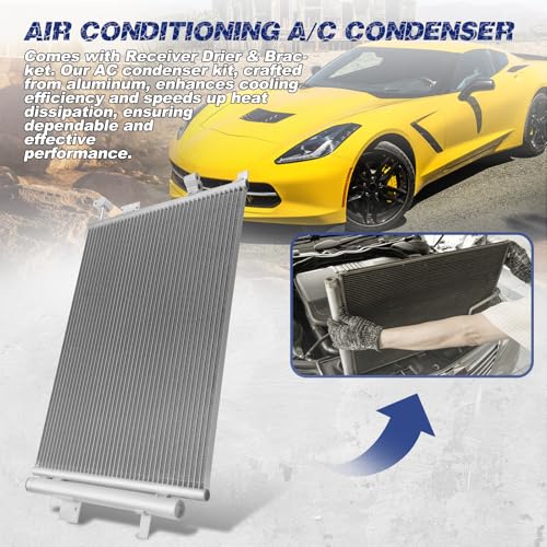 Air Conditioning A/C Condenser Compatible with Cadillac XLR/Chevrolet Corvette SSR # 3297, 10442892 - size: OE:3297, 10442892