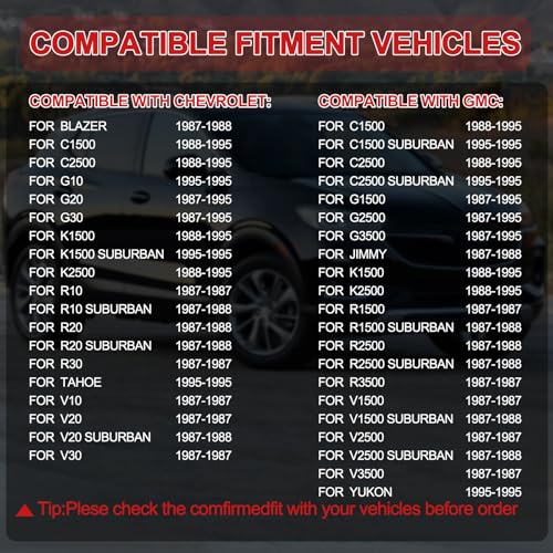 214-2286 EGR Valve 5.0L 5.7L V8 Compatible with Chevrolet/Chevy Blazer C1500 C2500 G10 G20 G30 K2500 GMC C1500 C2500 G1500 G2500 G3500 Jimmy K1500 1988 1989 1990 1991 1992 1993 1994 1995