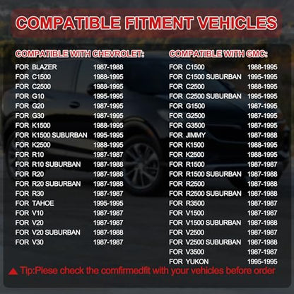 214-2286 EGR Valve 5.0L 5.7L V8 Compatible with Chevrolet/Chevy Blazer C1500 C2500 G10 G20 G30 K2500 GMC C1500 C2500 G1500 G2500 G3500 Jimmy K1500 1988 1989 1990 1991 1992 1993 1994 1995