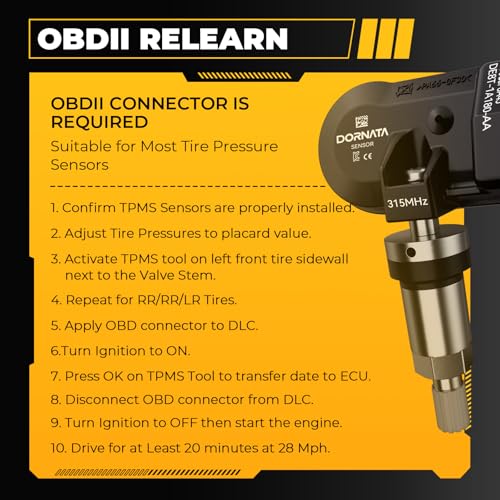 TPMS Sensor,Pre-Programmed Tire Pressure Monitor System for Ford Lincoln - size: 1Pcs