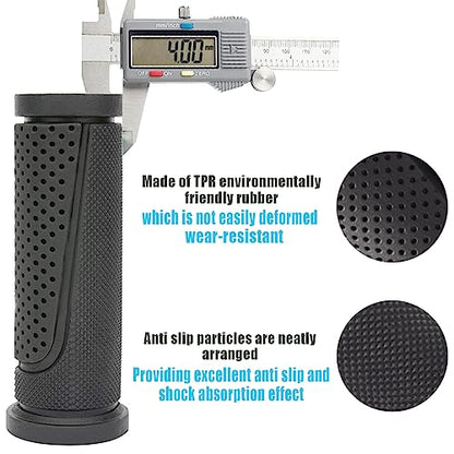 Bike Handlebar Grips Short Mini Bicycle Handlebar Grips 90mm Length Rubber Bicycle Handle Grips Black US114 - size: 3.54IN (Pack of 2)