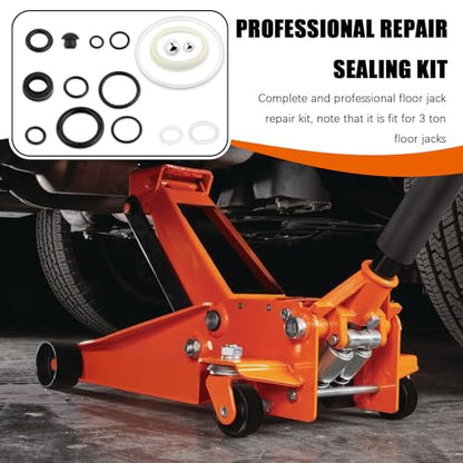 16PCS Hydraulic Jack Seal Kit,Professional Floor Jacks Oil Sealing Kits