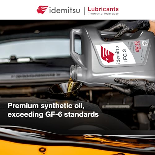 Idemitsu IFG3 0W-16 SP/GF-7B Full Synthetic Motor Oil – 5 Quart - size: 5 Quart, style: 1 Pack