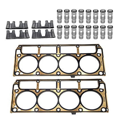 Partsflow MLS Engine Cylinder Head Gaskets & Lifters and Trays kit For LS1, LS2, LS3, LQ4, LQ9, L33 5.3L 5.7L 6.0L 6.2L OE#12622033 Included: 2 LS9 Head Gaskets; 16 LS7 Lifters; 4 Lifter Guide Trays - color: 12622033, JB2079, 12499225