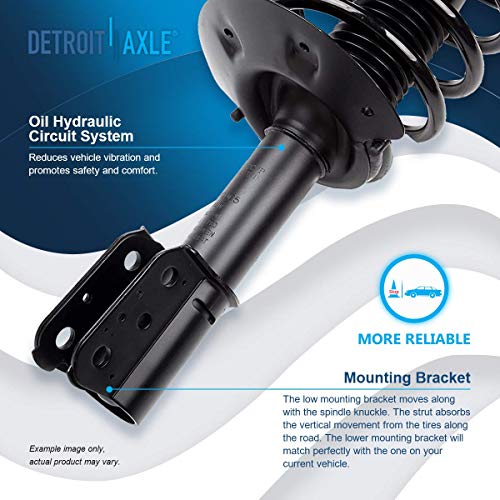 Detroit Axle - Front 4pc Struts Kit for 2002-2007 Buick Rendezvous - size: 4QS2400016/Sway Kit