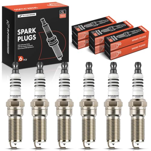 A-Premium Iridium Platinum Spark Plugs Pack of 6, Fine Wire, V6 Engine - style: Pack of 6
