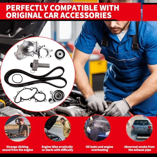 Timing Belt Kit with Water Pump Replacement for: TKT-025 - size: 1995-2004 Tacoma