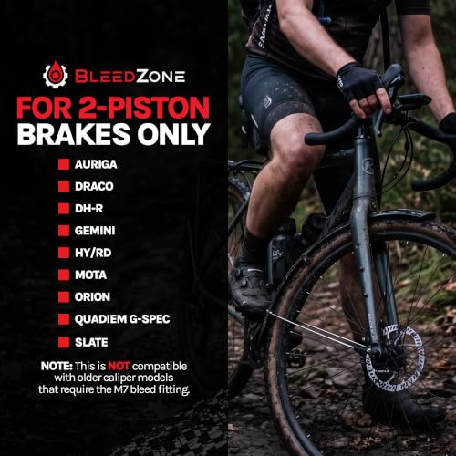 BleedZone Tektro Brake Bleed Kit with 120ml Mineral Oil for TRP Brakes