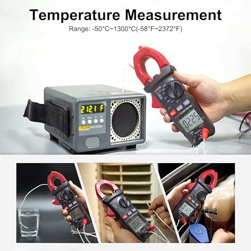 Digital Clamp Meter, Multimeter 6000Counts Volt Meter Auto-ranging Measures AC/DC Amp Clamp, NCV Non Contact Check Function (MAYILON MY2600D) - size: 6000 Counts, style: AC/DC Current