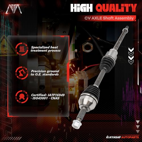 66-6287 Front Right Passenger Side CV Axle Shaft Assembly - size: 666287