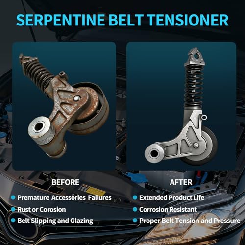 Belt Tensioner Assembly with Pulley for Chevy Cruze,Trax&Buick Encore