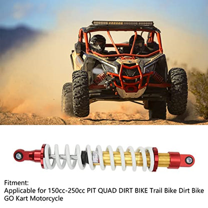 Motorcycle Shock Absorber, 460mm/18.11in Universal Adjustable Rear Suspension, Heavy Duty Motorcycle Rear Shock Strut for ATV, Kart, Scooter, Dirt Bike, Quad, UTV